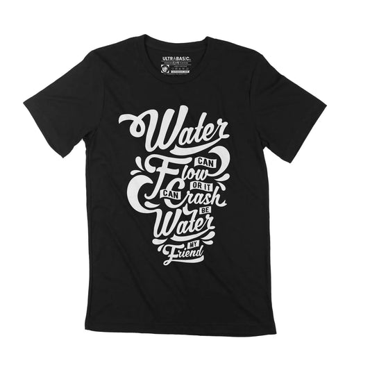 Men's Graphic T-Shirt Be Water My Friend Eco-Friendly Limited Edition Short Sleeve Tee-Shirt Vintage Birthday Gift Novelty