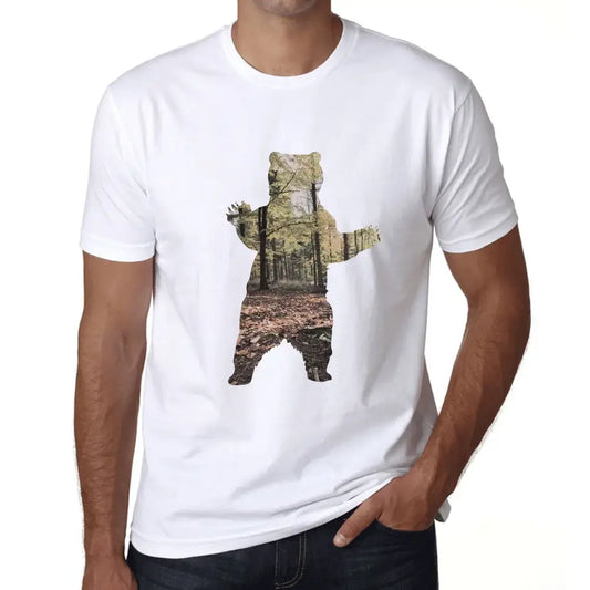 Men's Graphic T-Shirt Bear Trees Eco-Friendly Limited Edition Short Sleeve Tee-Shirt Vintage Birthday Gift Novelty