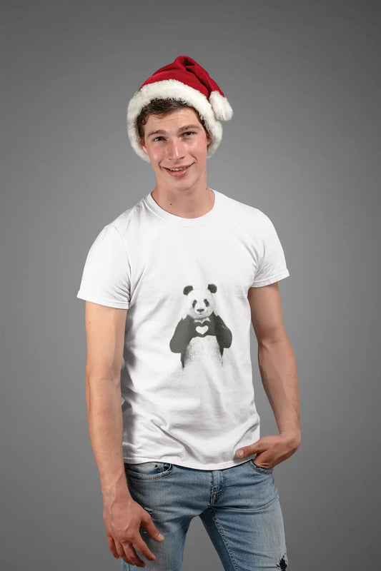 Panda 2, Men's T-Shirt,t shirt gift Round Neck 00223