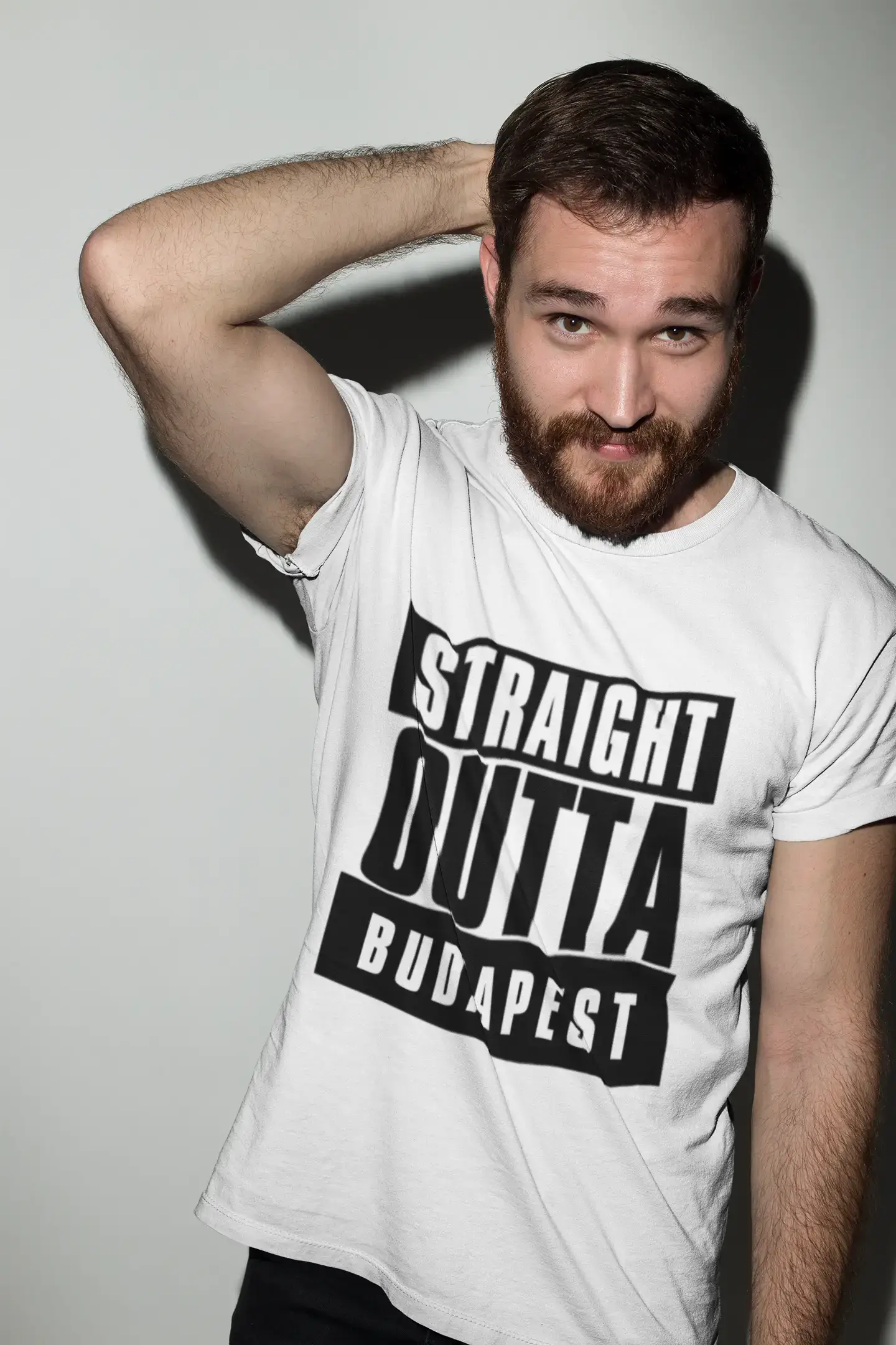 Straight Outta Budapest, t Shirt Homme, t Shirt Straight Outta, Cadeau Homme