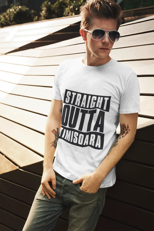 Straight Outta Timisoara, Men's Short Sleeve Round Neck T-shirt 00027