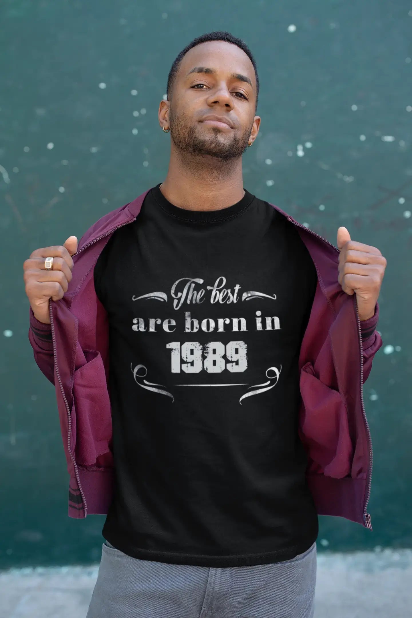 Homme Tee Vintage T Shirt The Best are Born in 1989