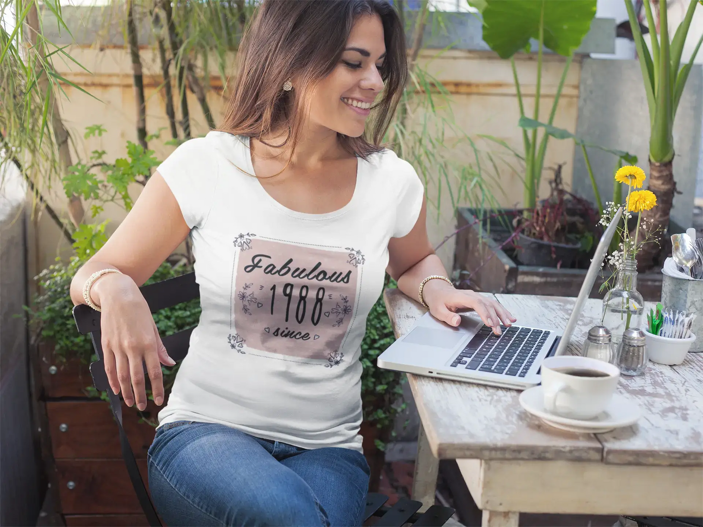 Fabulous Since 1988 Women's T-shirt White Birthday Gift 00433