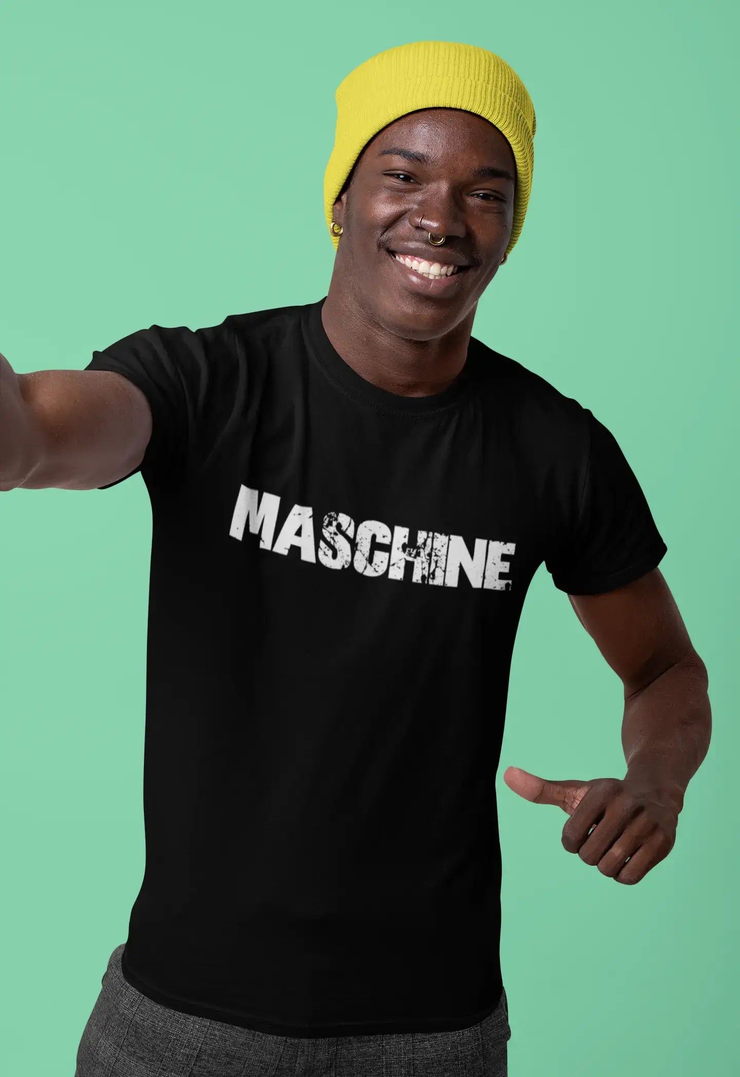 maschine Men's T shirt Black Birthday Gift 00548