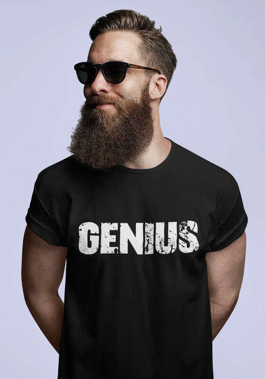 genius Men's Vintage T shirt Black Birthday Gift 00554