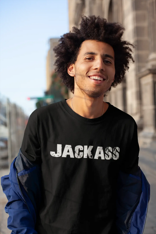 jackass Men's Vintage T shirt Black Birthday Gift 00555