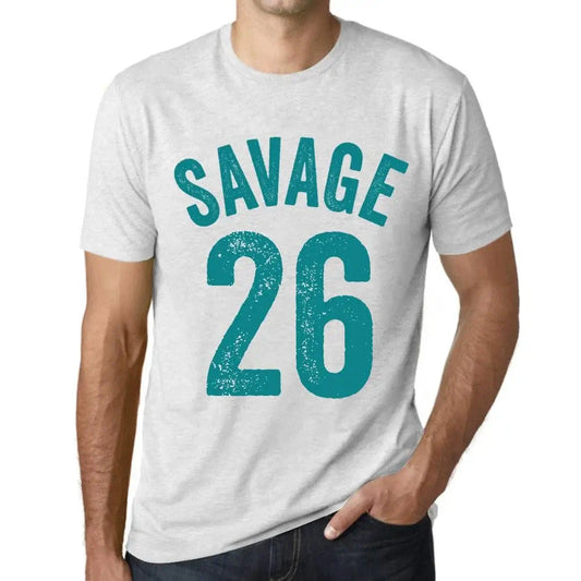 Men's Graphic T-Shirt Savage 26 26th Birthday Anniversary 26 Year Old Gift 1998 Vintage Eco-Friendly Short Sleeve Novelty Tee