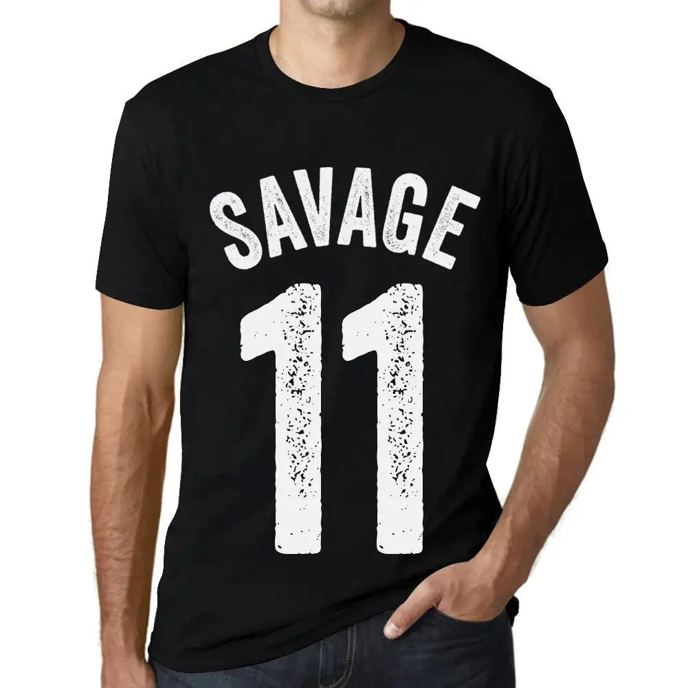 Men's Graphic T-Shirt Savage 11 11st Birthday Anniversary 11 Year Old Gift 2013 Vintage Eco-Friendly Short Sleeve Novelty Tee