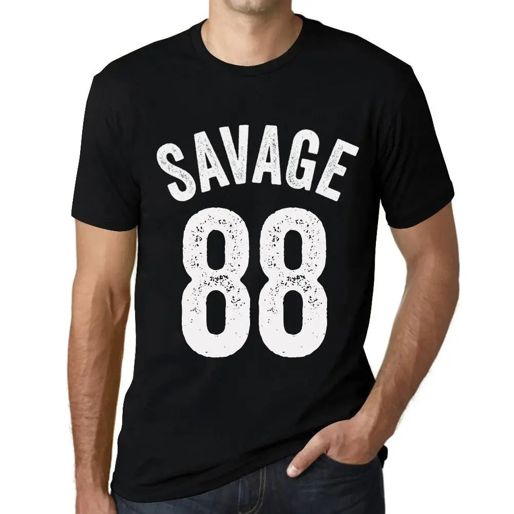 Men's Graphic T-Shirt Savage 88 88th Birthday Anniversary 88 Year Old Gift 1936 Vintage Eco-Friendly Short Sleeve Novelty Tee