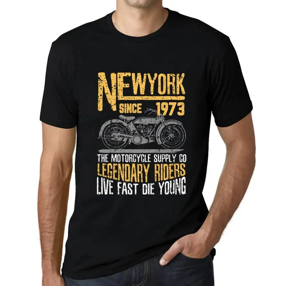 Men's Graphic T-Shirt Motorcycle Legendary Riders Since 1973 51st Birthday Anniversary 51 Year Old Gift 1973 Vintage Eco-Friendly Short Sleeve Novelty Tee