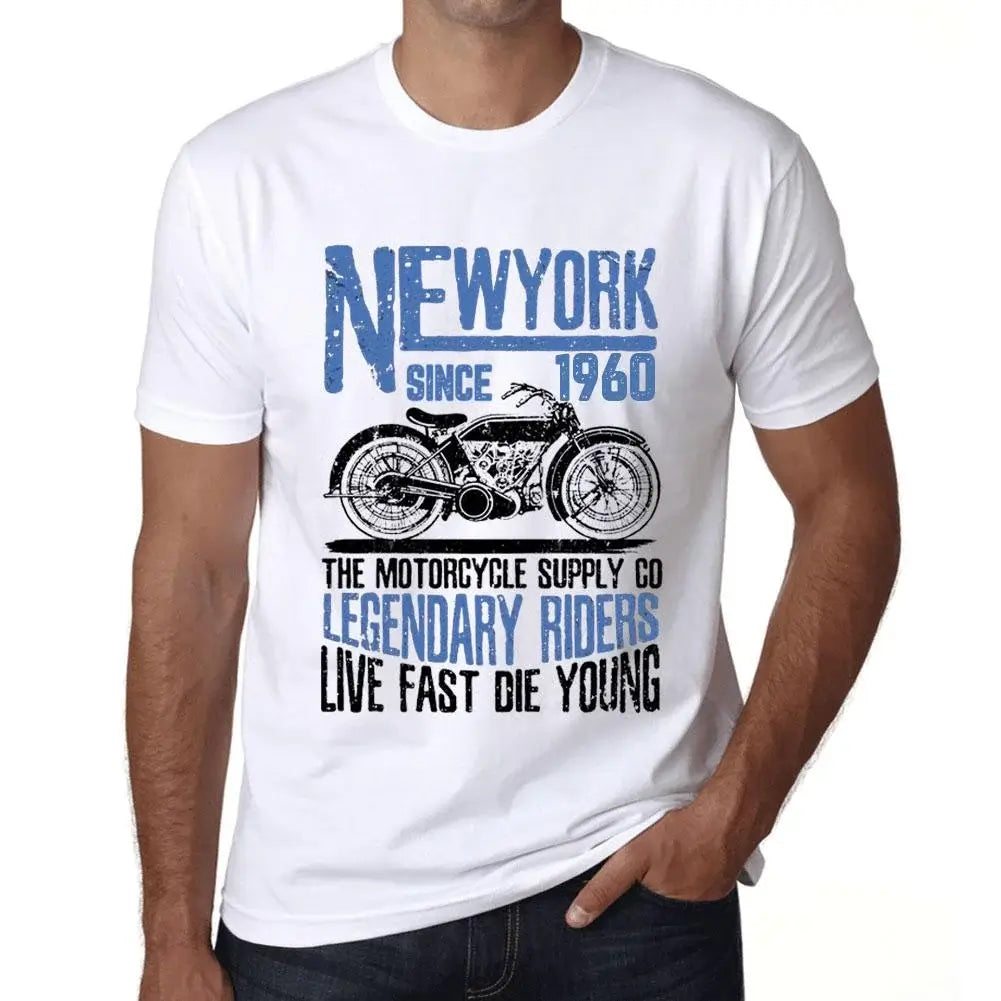 Men's Graphic T-Shirt Motorcycle Legendary Riders Since 1960 64th Birthday Anniversary 64 Year Old Gift 1960 Vintage Eco-Friendly Short Sleeve Novelty Tee