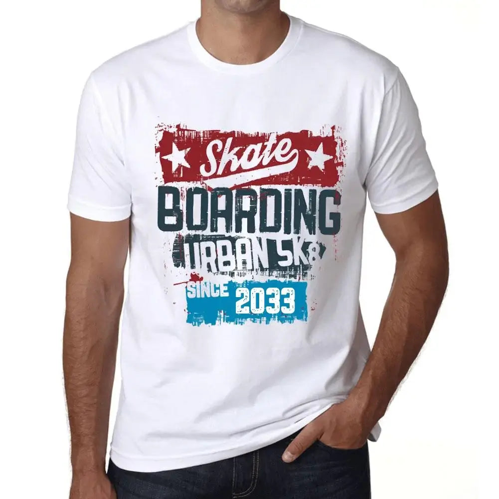 Men's Graphic T-Shirt Urban Skateboard Since 2033