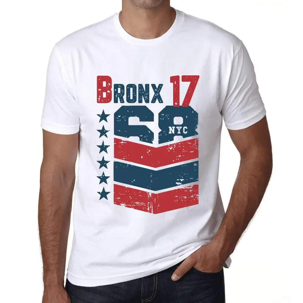 Men's Graphic T-Shirt Bronx 17 17th Birthday Anniversary 17 Year Old Gift 2007 Vintage Eco-Friendly Short Sleeve Novelty Tee