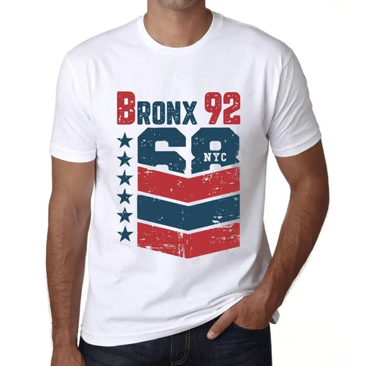 Men's Graphic T-Shirt Bronx 92 92nd Birthday Anniversary 92 Year Old Gift 1932 Vintage Eco-Friendly Short Sleeve Novelty Tee
