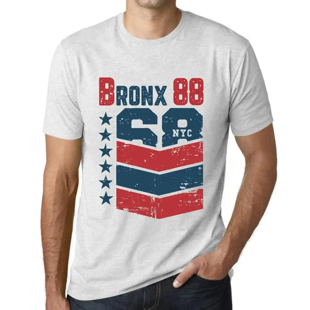 Men's Graphic T-Shirt Bronx 88 88th Birthday Anniversary 88 Year Old Gift 1936 Vintage Eco-Friendly Short Sleeve Novelty Tee