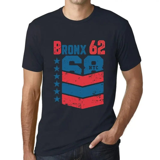 Men's Graphic T-Shirt Bronx 62 62nd Birthday Anniversary 62 Year Old Gift 1962 Vintage Eco-Friendly Short Sleeve Novelty Tee