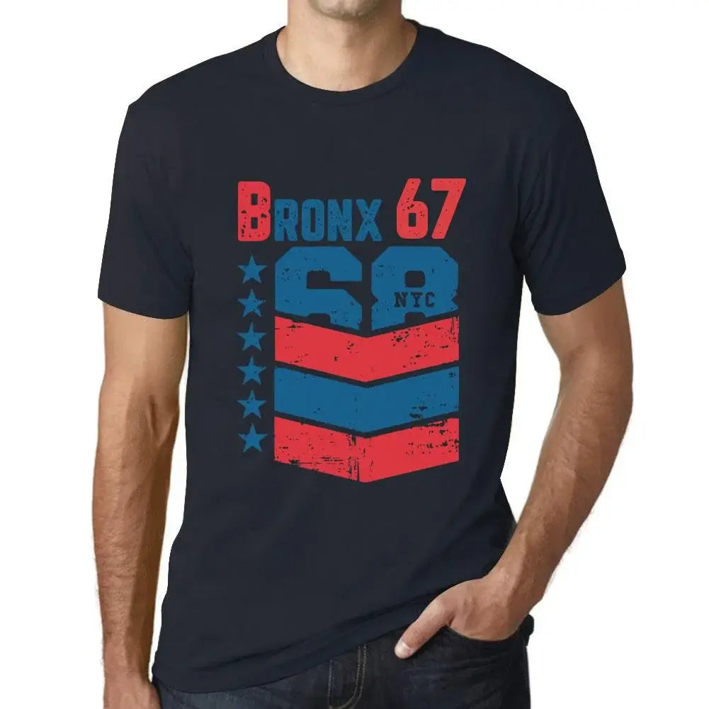 Men's Graphic T-Shirt Bronx 67 67th Birthday Anniversary 67 Year Old Gift 1957 Vintage Eco-Friendly Short Sleeve Novelty Tee