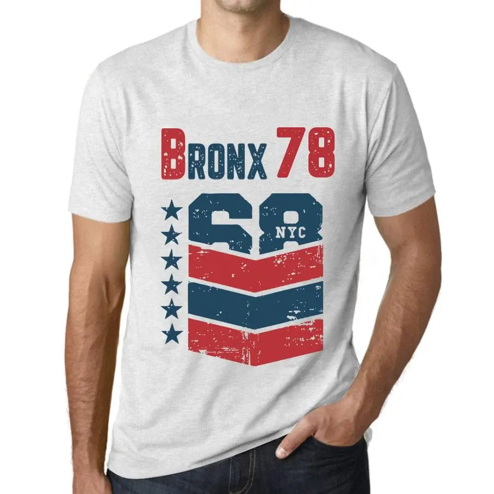 Men's Graphic T-Shirt Bronx 78 78th Birthday Anniversary 78 Year Old Gift 1946 Vintage Eco-Friendly Short Sleeve Novelty Tee