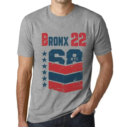 Men's Graphic T-Shirt Bronx 22 22nd Birthday Anniversary 22 Year Old Gift 2002 Vintage Eco-Friendly Short Sleeve Novelty Tee