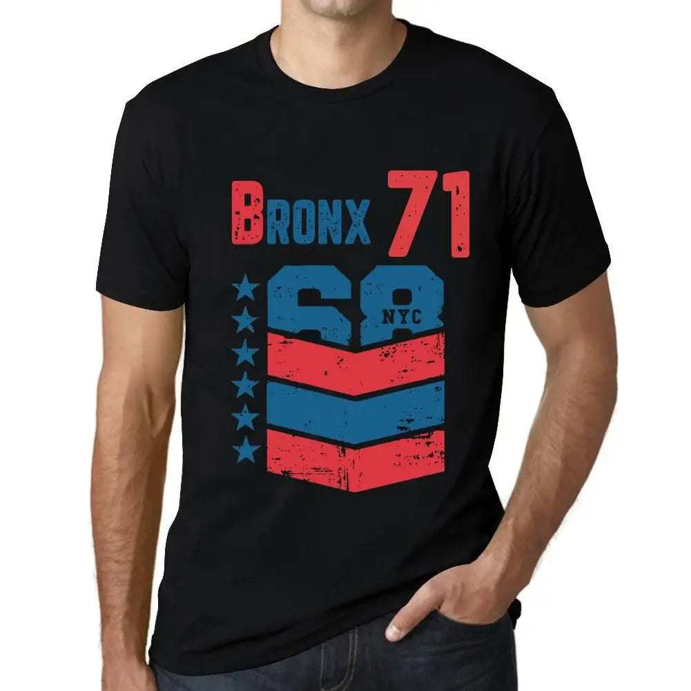 Men's Graphic T-Shirt Bronx 71 71st Birthday Anniversary 71 Year Old Gift 1953 Vintage Eco-Friendly Short Sleeve Novelty Tee