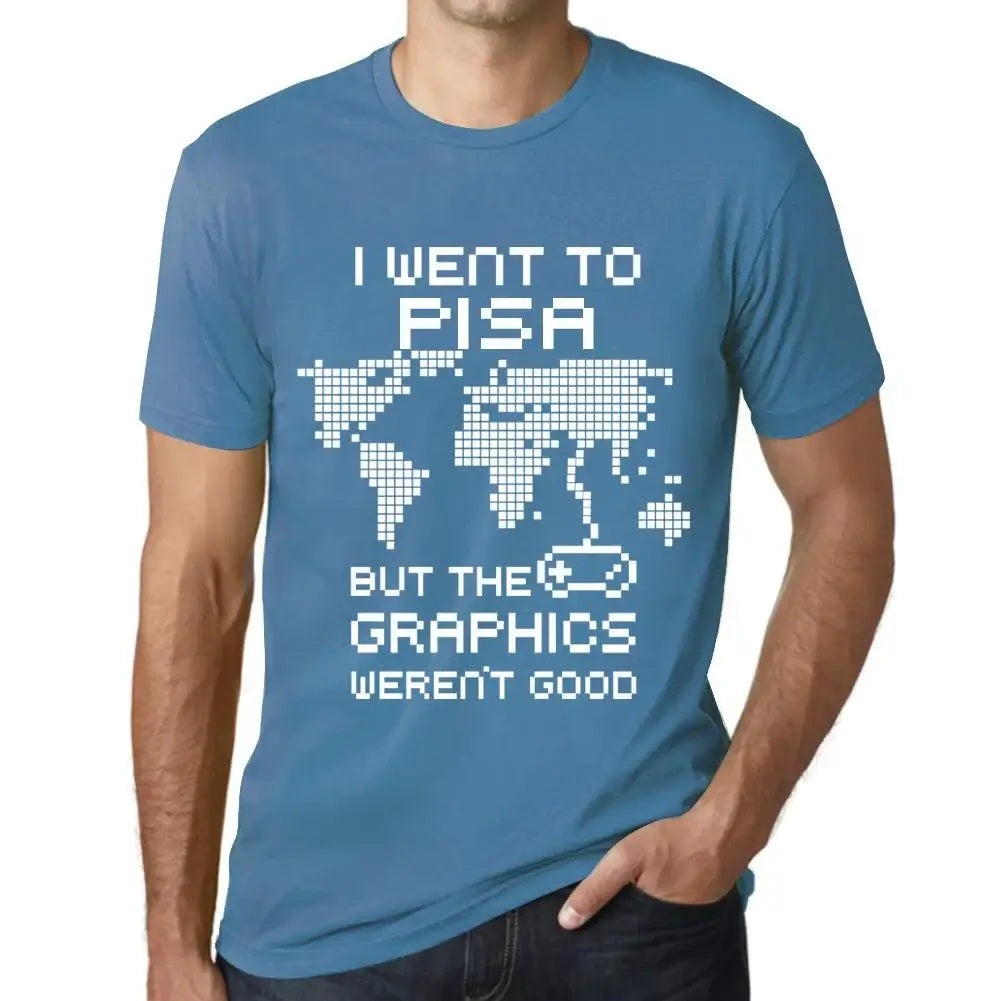 Men's Graphic T-Shirt I Went To Pisa But The Graphics Weren’t Good Eco-Friendly Limited Edition Short Sleeve Tee-Shirt Vintage Birthday Gift Novelty