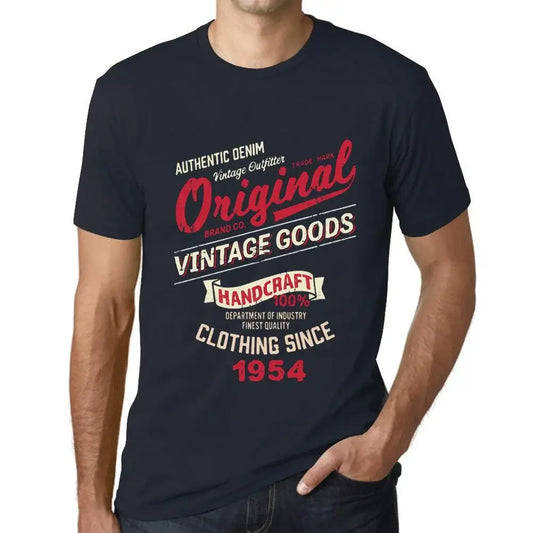 Men's Graphic T-Shirt Original Vintage Clothing Since 1954 70th Birthday Anniversary 70 Year Old Gift 1954 Vintage Eco-Friendly Short Sleeve Novelty Tee