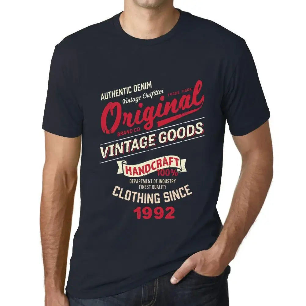 Men's Graphic T-Shirt Original Vintage Clothing Since 1992 32nd Birthday Anniversary 32 Year Old Gift 1992 Vintage Eco-Friendly Short Sleeve Novelty Tee