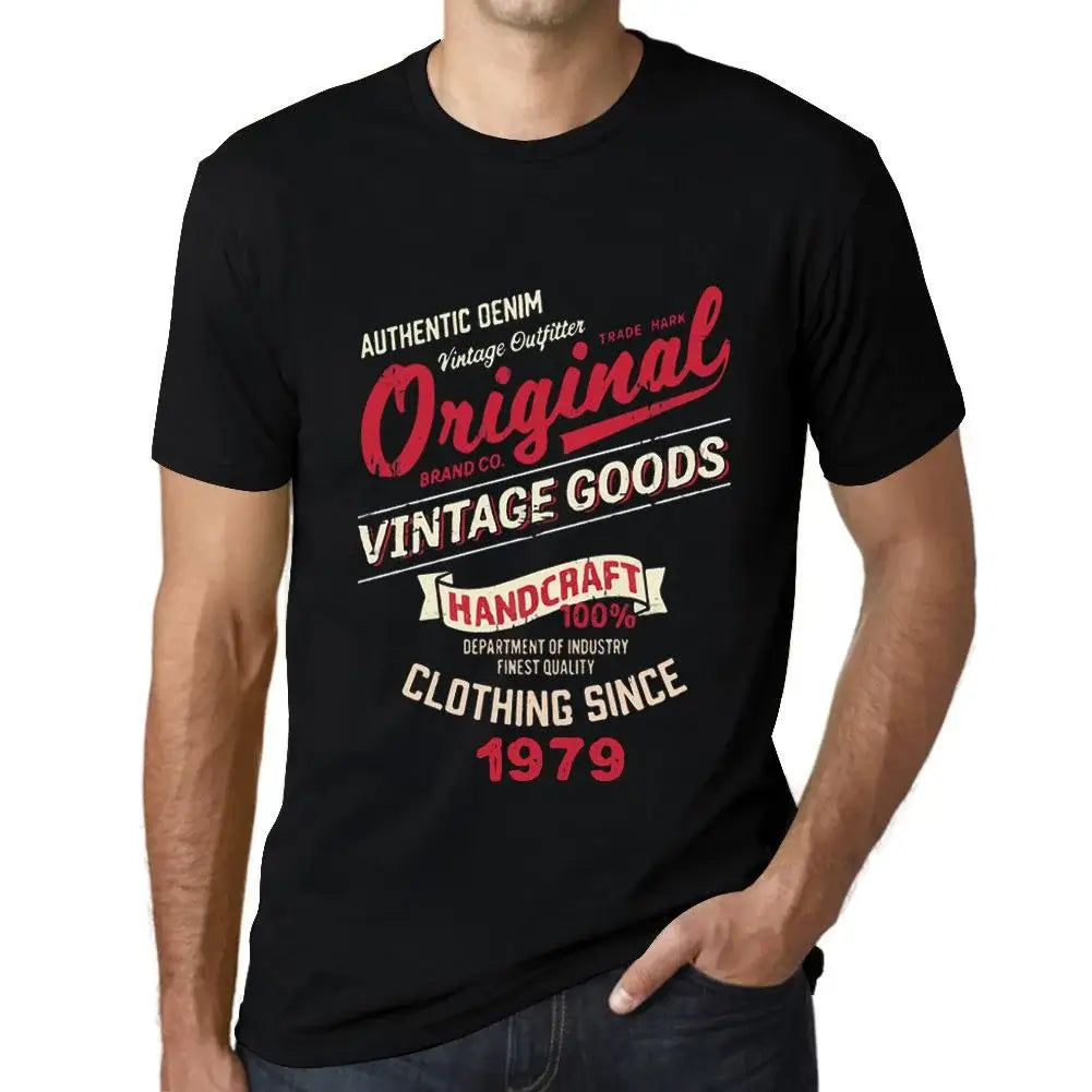 Men's Graphic T-Shirt Original Vintage Clothing Since 1979 45th Birthday Anniversary 45 Year Old Gift 1979 Vintage Eco-Friendly Short Sleeve Novelty Tee