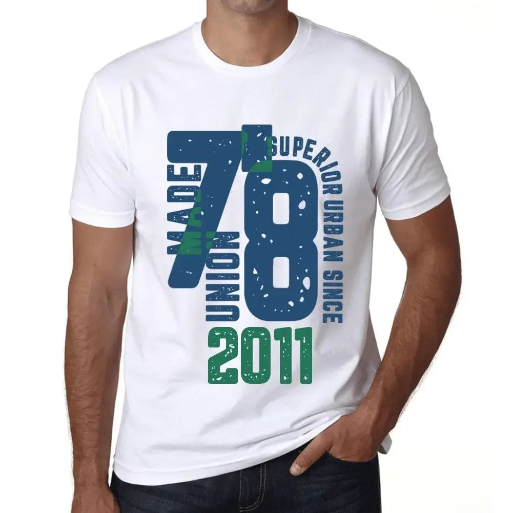 Men's Graphic T-Shirt Superior Urban Style Since 2011 13rd Birthday Anniversary 13 Year Old Gift 2011 Vintage Eco-Friendly Short Sleeve Novelty Tee