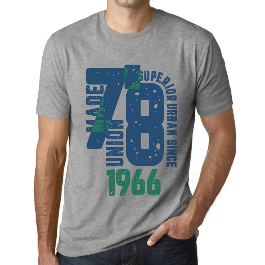 Men's Graphic T-Shirt Superior Urban Style Since 1966 58th Birthday Anniversary 58 Year Old Gift 1966 Vintage Eco-Friendly Short Sleeve Novelty Tee