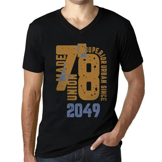 Men's Graphic T-Shirt V Neck Superior Urban Style Since 2049