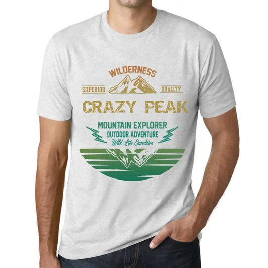 Men's Graphic T-Shirt Outdoor Adventure, Wilderness, Mountain Explorer Crazy Peak Eco-Friendly Limited Edition Short Sleeve Tee-Shirt Vintage Birthday Gift Novelty