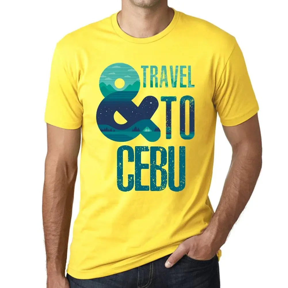 Men's Graphic T-Shirt And Travel To Cebu Eco-Friendly Limited Edition Short Sleeve Tee-Shirt Vintage Birthday Gift Novelty