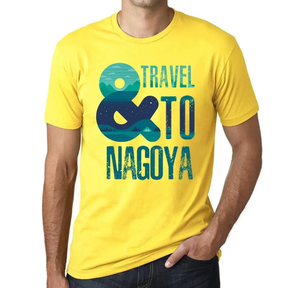 Men's Graphic T-Shirt And Travel To Nagoya Eco-Friendly Limited Edition Short Sleeve Tee-Shirt Vintage Birthday Gift Novelty