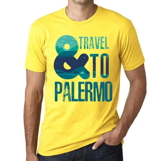 Men's Graphic T-Shirt And Travel To Palermo Eco-Friendly Limited Edition Short Sleeve Tee-Shirt Vintage Birthday Gift Novelty