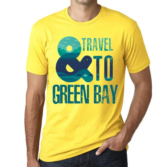 Men's Graphic T-Shirt And Travel To Green Bay Eco-Friendly Limited Edition Short Sleeve Tee-Shirt Vintage Birthday Gift Novelty