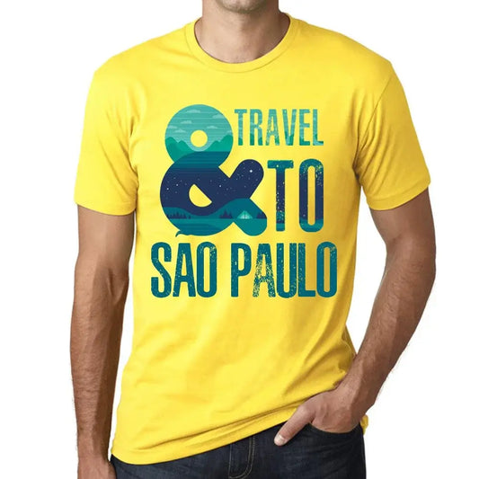 Men's Graphic T-Shirt And Travel To São Paulo Eco-Friendly Limited Edition Short Sleeve Tee-Shirt Vintage Birthday Gift Novelty