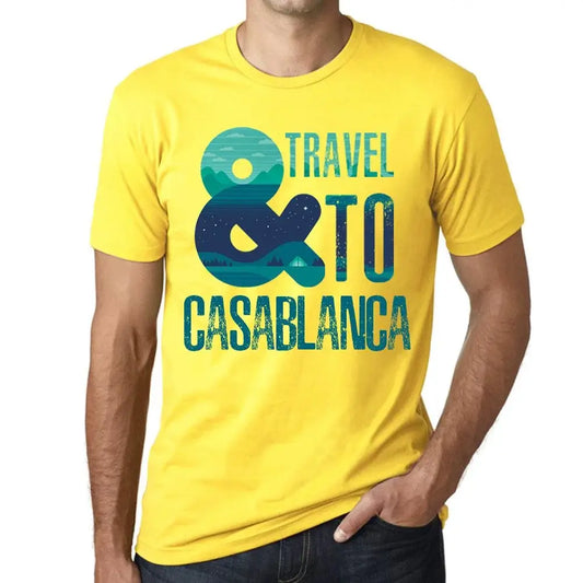 Men's Graphic T-Shirt And Travel To Casablanca Eco-Friendly Limited Edition Short Sleeve Tee-Shirt Vintage Birthday Gift Novelty