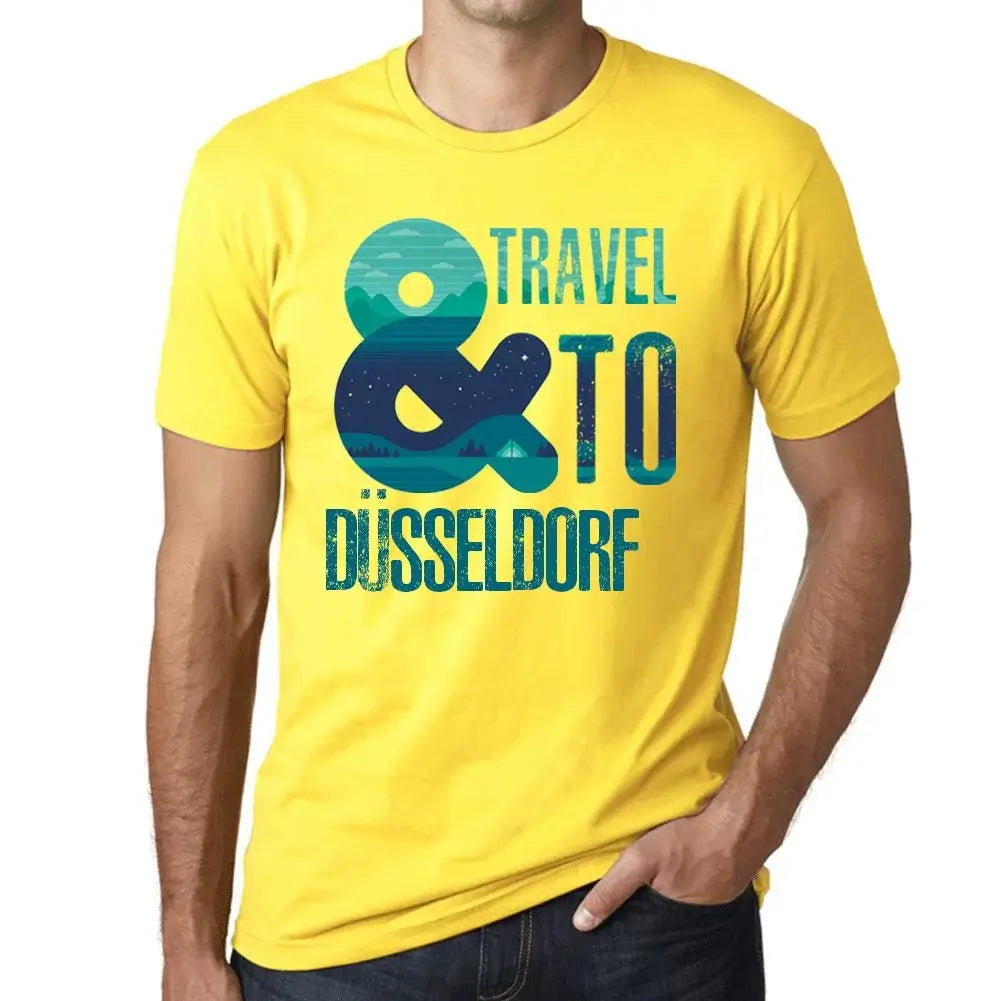 Men's Graphic T-Shirt And Travel To Düsseldorf Eco-Friendly Limited Edition Short Sleeve Tee-Shirt Vintage Birthday Gift Novelty