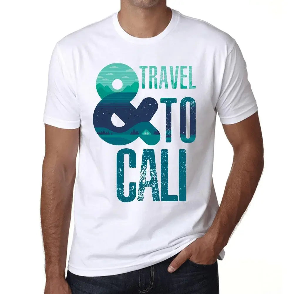 Men's Graphic T-Shirt And Travel To Cali Eco-Friendly Limited Edition Short Sleeve Tee-Shirt Vintage Birthday Gift Novelty