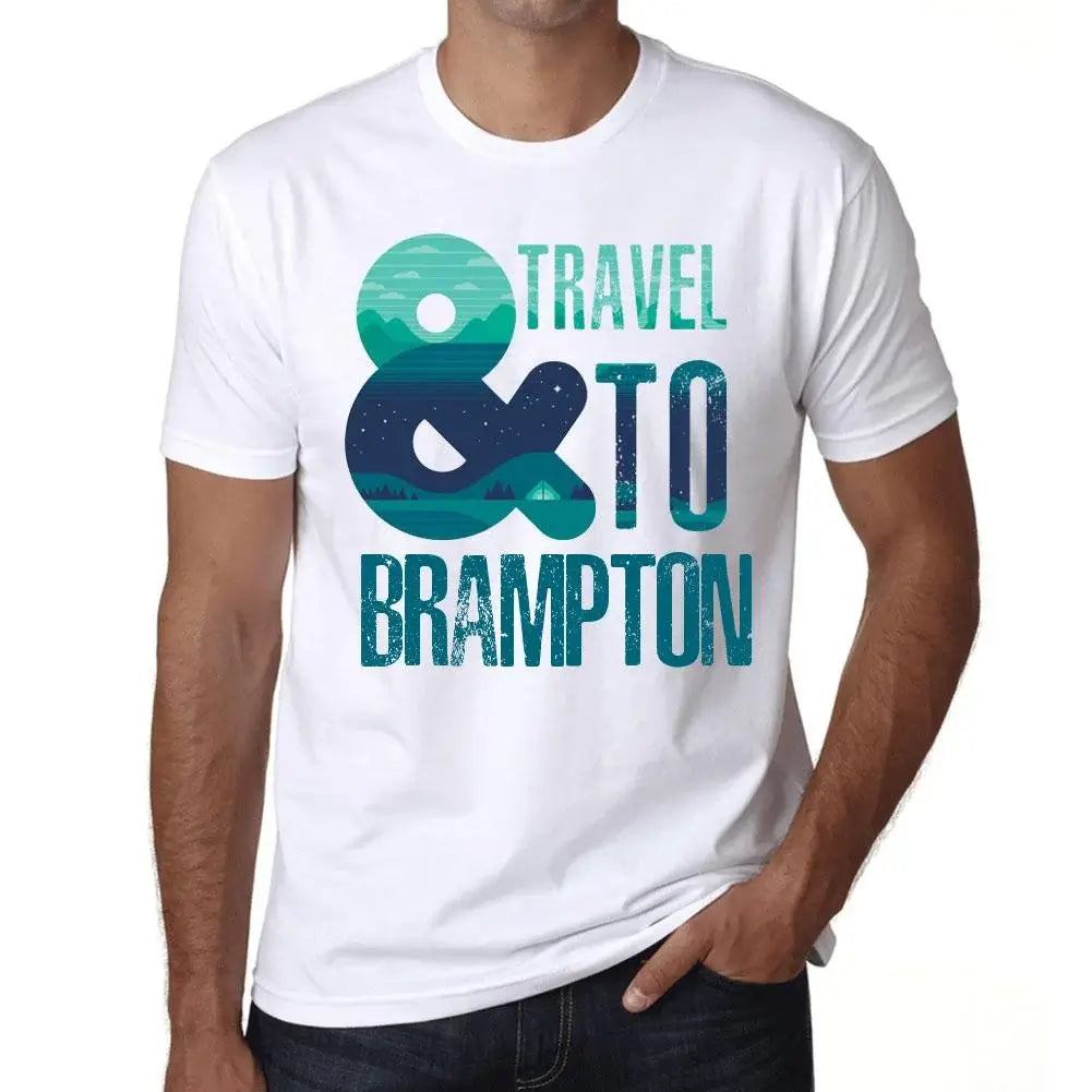 Men's Graphic T-Shirt And Travel To Brampton Eco-Friendly Limited Edition Short Sleeve Tee-Shirt Vintage Birthday Gift Novelty