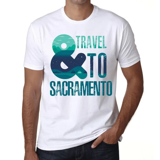 Men's Graphic T-Shirt And Travel To Sacramento Eco-Friendly Limited Edition Short Sleeve Tee-Shirt Vintage Birthday Gift Novelty
