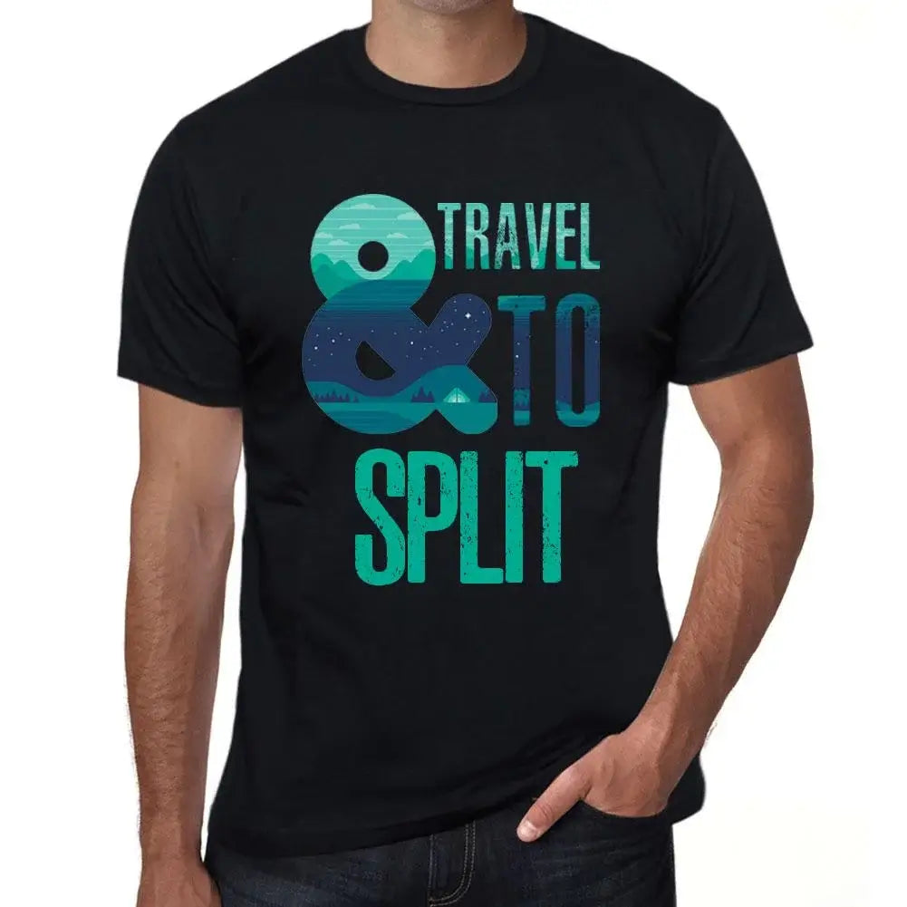 Men's Graphic T-Shirt And Travel To Split Eco-Friendly Limited Edition Short Sleeve Tee-Shirt Vintage Birthday Gift Novelty