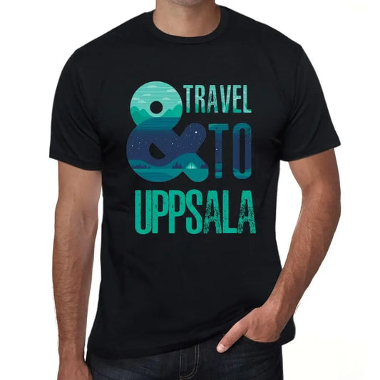 Men's Graphic T-Shirt And Travel To Uppsala Eco-Friendly Limited Edition Short Sleeve Tee-Shirt Vintage Birthday Gift Novelty