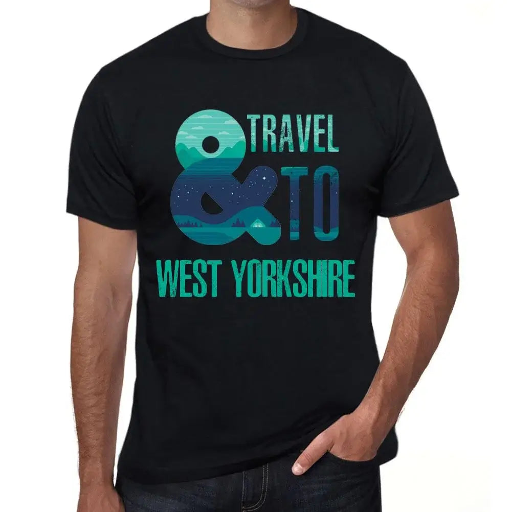 Men's Graphic T-Shirt And Travel To West Yorkshire Eco-Friendly Limited Edition Short Sleeve Tee-Shirt Vintage Birthday Gift Novelty