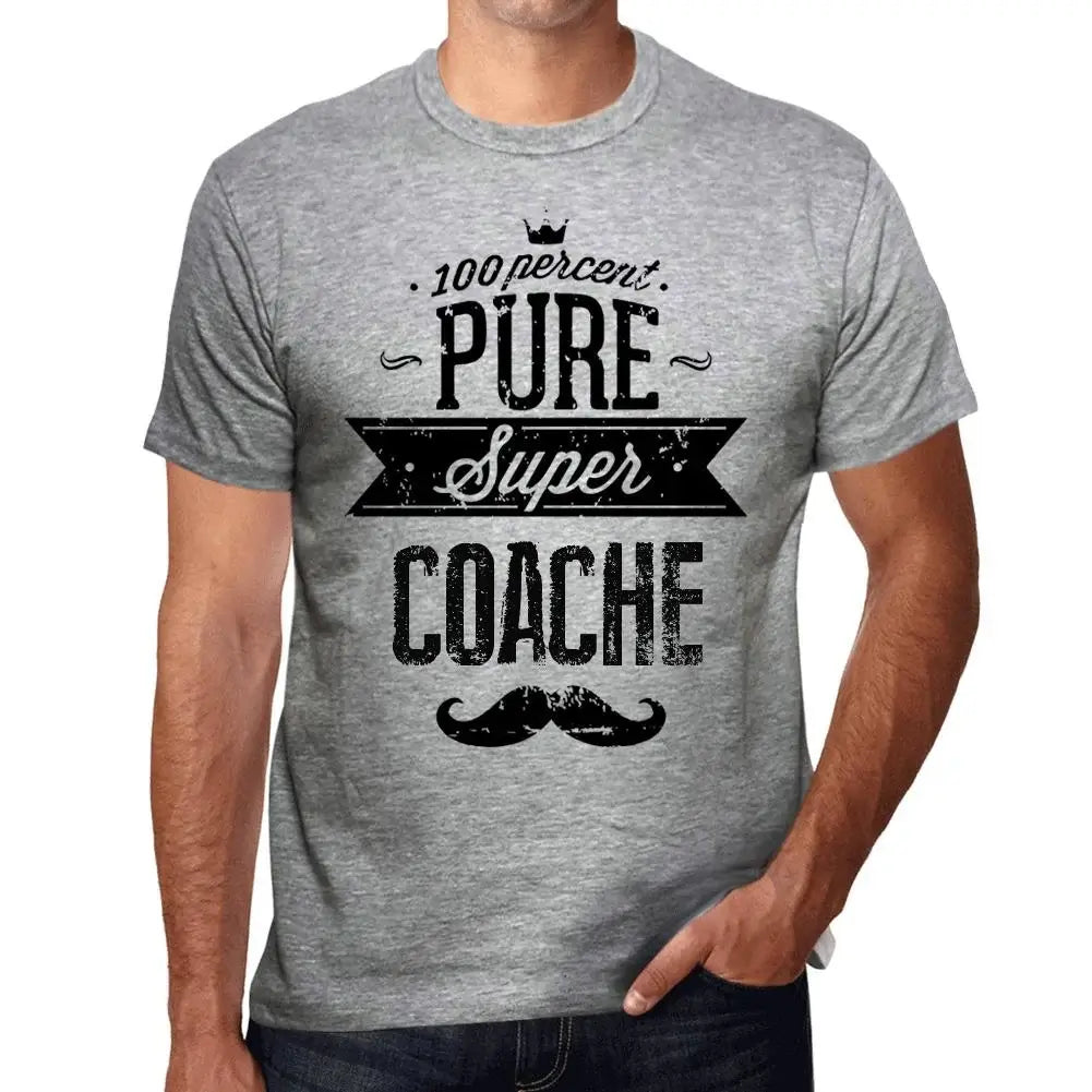 Men's Graphic T-Shirt 100% Pure Super Coache Eco-Friendly Limited Edition Short Sleeve Tee-Shirt Vintage Birthday Gift Novelty