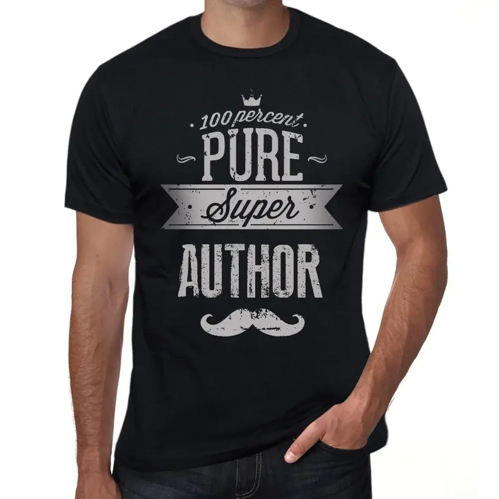 Men's Graphic T-Shirt 100% Pure Super Author Eco-Friendly Limited Edition Short Sleeve Tee-Shirt Vintage Birthday Gift Novelty