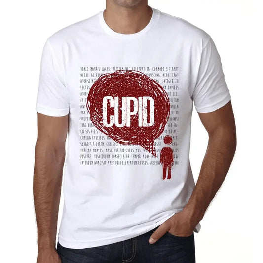 Men's Graphic T-Shirt Thoughts Cupid Eco-Friendly Limited Edition Short Sleeve Tee-Shirt Vintage Birthday Gift Novelty