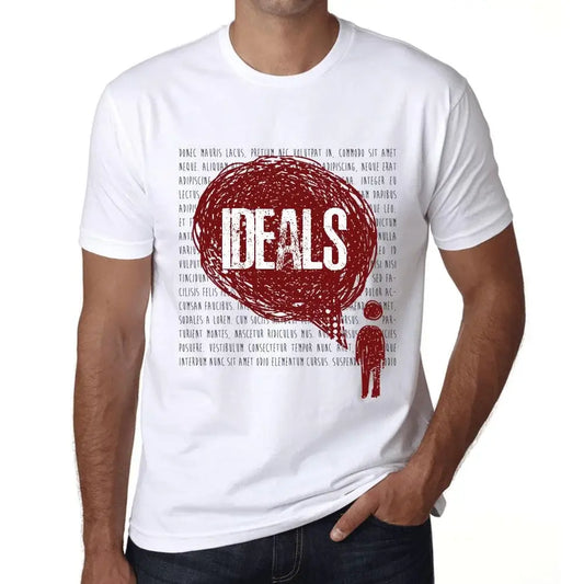 Men's Graphic T-Shirt Thoughts Ideals Eco-Friendly Limited Edition Short Sleeve Tee-Shirt Vintage Birthday Gift Novelty