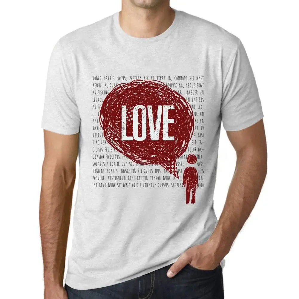 Men's Graphic T-Shirt Thoughts Love Eco-Friendly Limited Edition Short Sleeve Tee-Shirt Vintage Birthday Gift Novelty